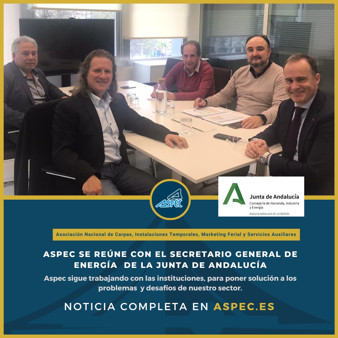 ASPEC se reúne con el secretario general de energía de la junta de Andalucía