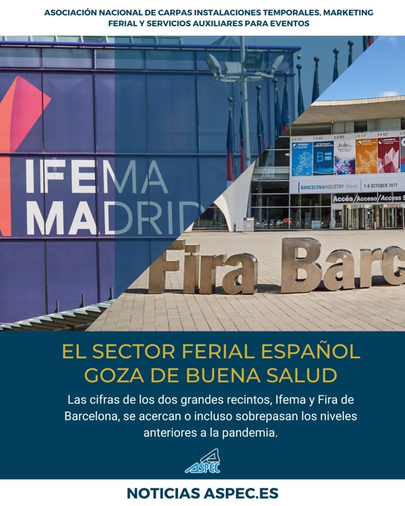 el sector ferial español goza de buena salud, en la imagen ifema madrid y fira de barcelona